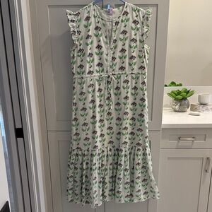 Olivia James The Label Floral Ruffle Sleeve Maxi Dress